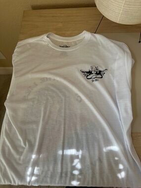 Boys Lie White Short‑Sleeve Graphic Crewneck Tee one size new